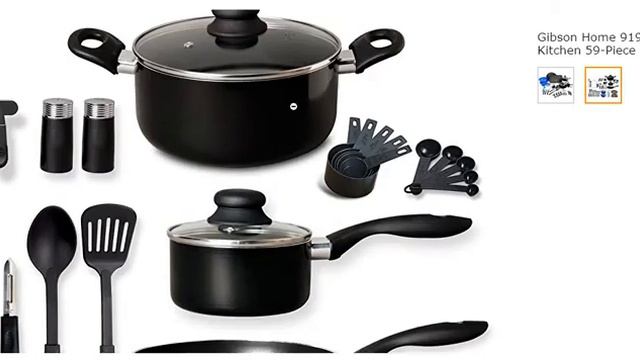 Gibson Home 91923.59 Total Kitchen 59-Piece Combo Set смотреть онлайн