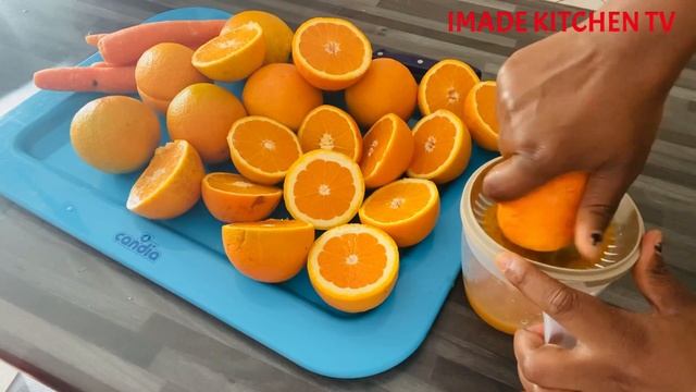 How to make fresh orange & carrot juice in A BLENDER:HEALTHY Easy смотреть онлайн