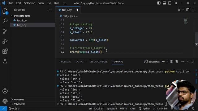 Python tutorials # 2 | Data Types, Typecasting, String Concatenation, f-string in Python смотреть онлайн