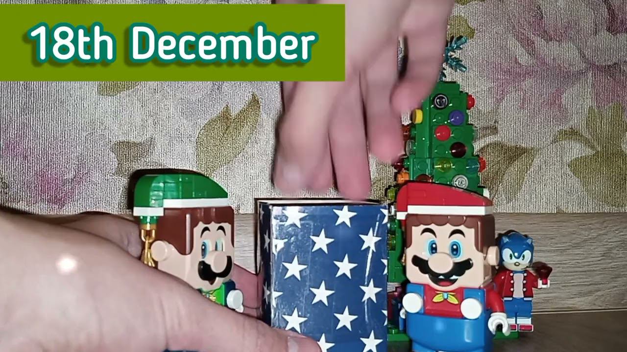 My Christmas & New Year Advent Calendar mini surprises by Lego Super Mario & Luigi. Day 18 #shorts смотреть онлайн