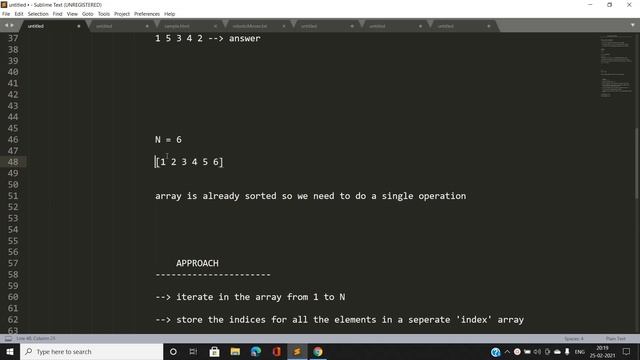 THE SMALLEST PERMUTATION | HACKEREARTH FEBRUARY CIRCUITS 2021 смотреть онлайн