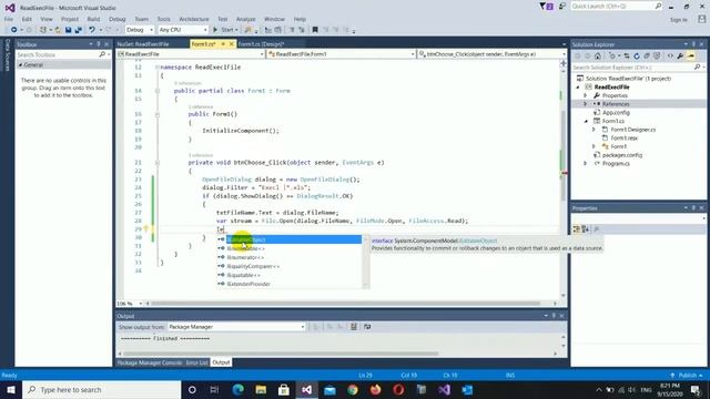How to read excel file in C# смотреть онлайн