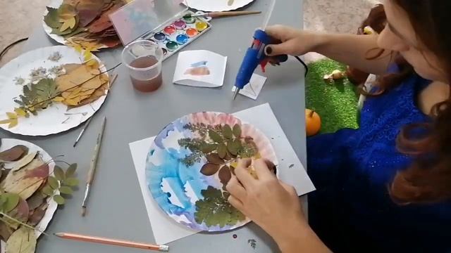 Мастер-класс "Панно из листьев" смотреть онлайн