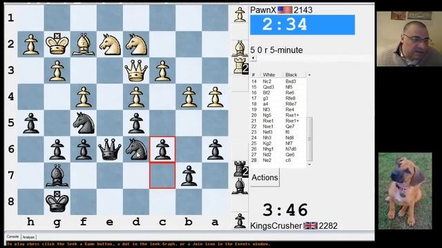 French Defence: Labourdonnais variation (C00) : LIVE Blitz (Speed) Chess #1449 vs PawnX (2143) смотреть онлайн