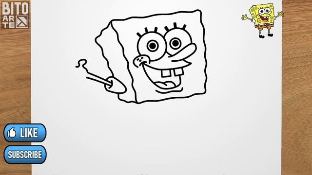 Как нарисовать Губку Боба смотреть онлайн