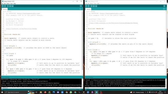 Raspberry Pi Pico using Earlephihower Arduino Ide board manager to control a servo using servo.h смотреть онлайн