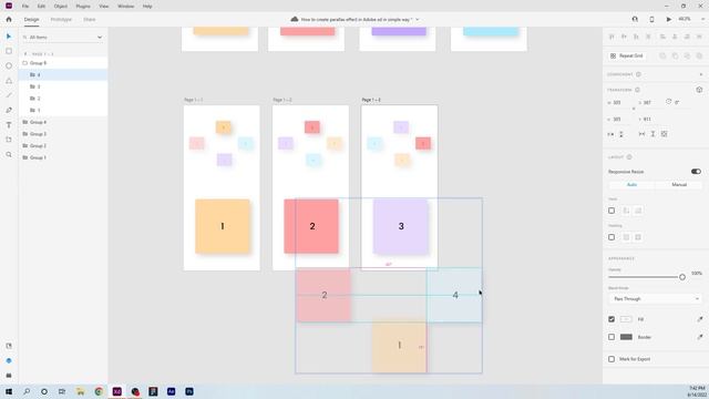 How to create parallax effect in Adobe xd in simple way смотреть онлайн