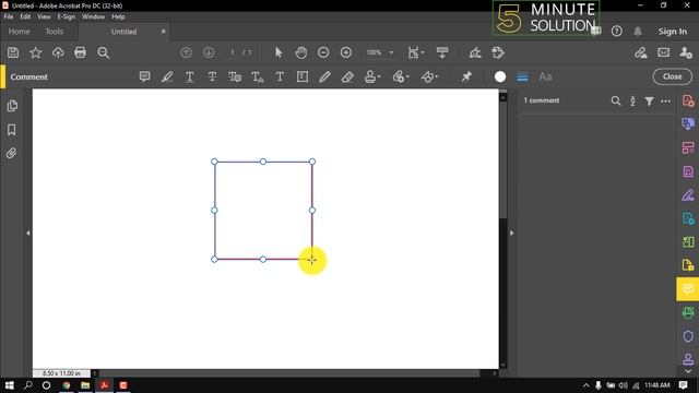 How to draw a box in pdf 2023 | Adobe acrobat tutorial смотреть онлайн