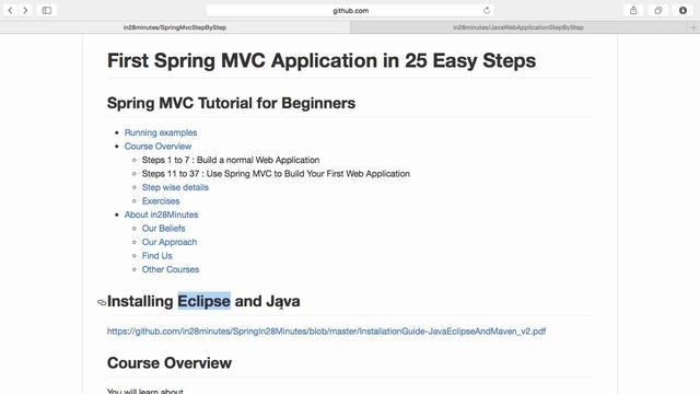 003 Overview of the Course Spring MVC Java Web смотреть онлайн