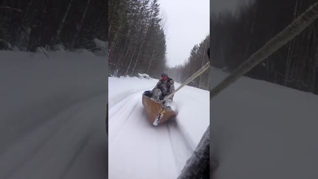 Трое на снегоходе и один в лодке 2!!! смотреть онлайн