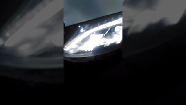 Финал фары W222 на W221 Mercedes
