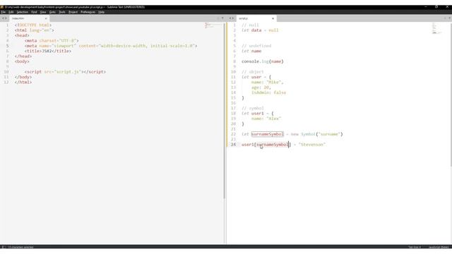 Полный курс JavaScript для фронтендеров /#4, типы данных ч.2 смотреть онлайн