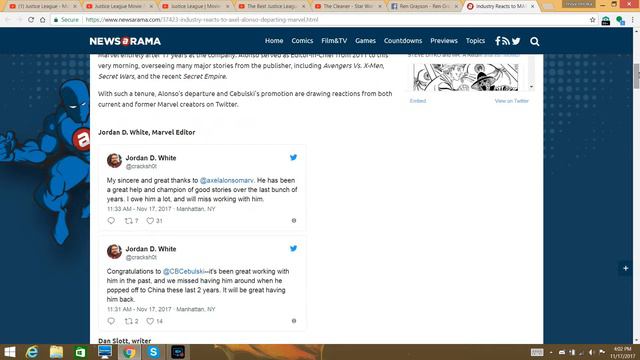 Marvel editor in chief Axel Alonso has left marvel comics смотреть онлайн