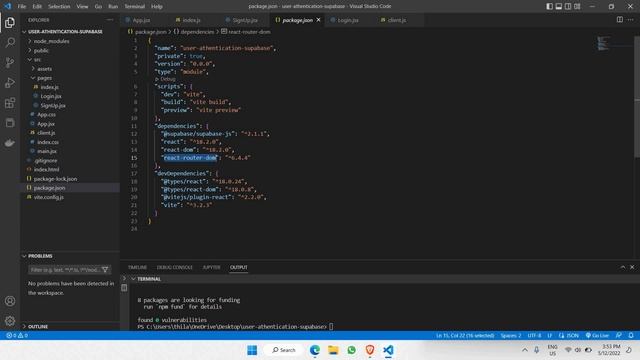 Build A User Authentication App with ReactJS and Supabase | Part 5: Route Between Pages смотреть онлайн