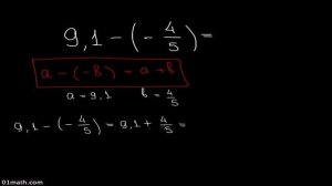 Вычитание из положительного числа отрицательного числа B2