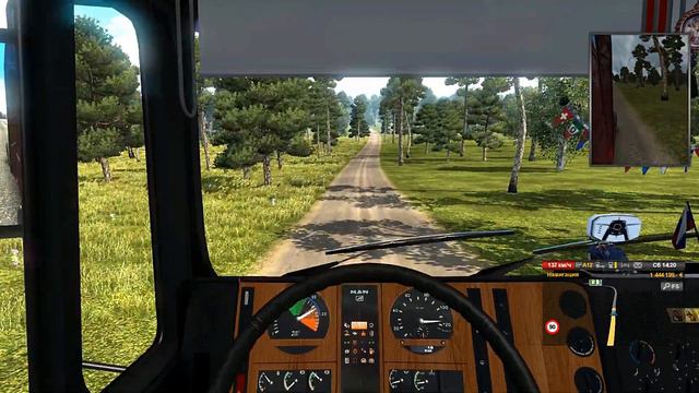 MAN F2000 Reworked тащит 6 прицепов за собой ОБЗОР для Euro Truck Simulator 2 v1 27 x, 1 30 x смотреть онлайн
