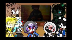 Sans au reacts to Error!Sans | RUS/ENG | Bad english | Gacha Club