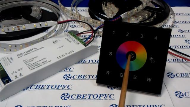 Сенсорная многозонная панель и контролер для светодиодной ленты смотреть онлайн