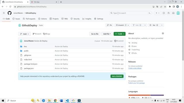 Como subir un Github a Github Actions смотреть онлайн