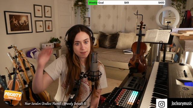 04/10/23 Had Rehearsal This Morning! Evening Stream. Loops, Singing, VGM (video Game Music)