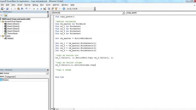 108 Copy and paste information - VBA in Excel смотреть онлайн
