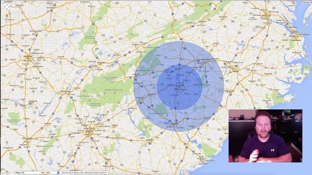 Determine Google Maps Distance By Drawing A Radius смотреть онлайн