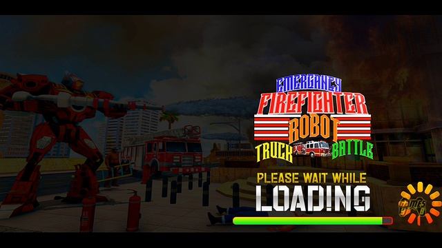 Emergency Firefighter Robot 3D: Red Futuristic Robot Rescue - Android iOS Gameplay смотреть онлайн