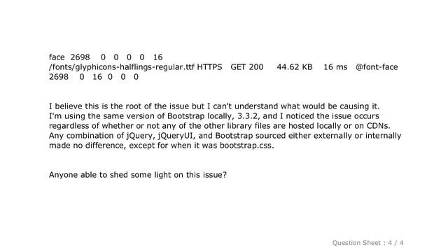 HTML : Bootstrap CSS not loading fonts correctly when hosted locally смотреть онлайн