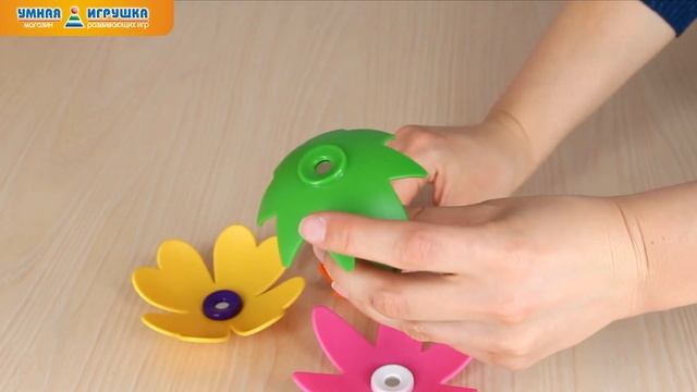 Магнитный конструктор SmartMax «Забавные цветы», Bondibon