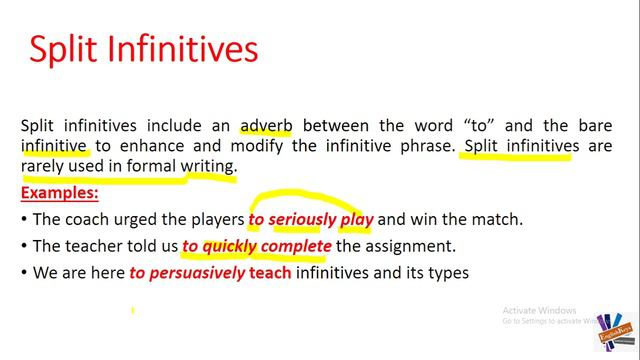 Infinitive Types, Use, and Rules with Exercise and Answers смотреть онлайн
