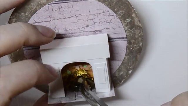 Новогоднее украшение - камин ( и как открытка и как елочная игрушка). смотреть онлайн