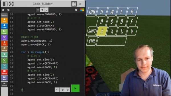 MakeCode Python for Minecraft:Education Edition - Agent Checker Part 2