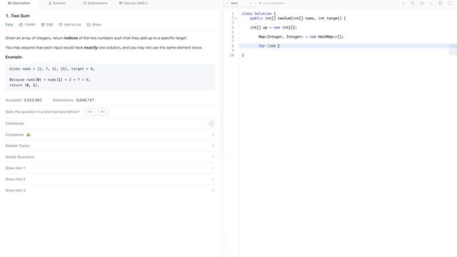 Leetcode Challenge 1 : Two Sum Problem смотреть онлайн