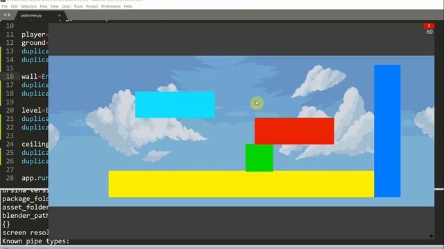 Introduction to Platformer in Ursina Engine in Python # 2, Scrolling Background and Settings смотреть онлайн