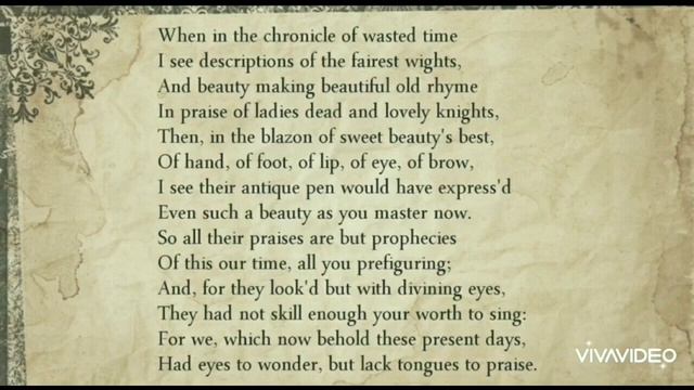 sonnet 104 &106 смотреть онлайн
