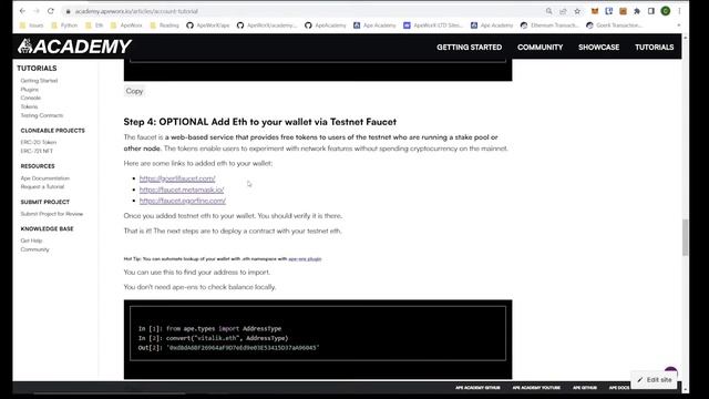 Ape Framework | Interacting with Ethereum via Accounts смотреть онлайн