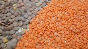 Чечевица зеленая и красная