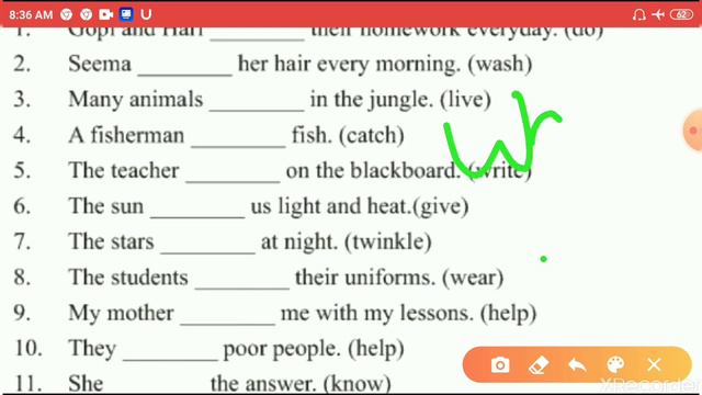 Simple present tense with examples, worksheet and solutions . solutions with complete description смотреть онлайн