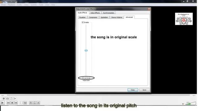 Pitch control with VLC Media player смотреть онлайн