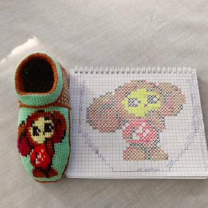 Анонс мастер-класса следочков "Чебурашка" на 33-34 размер.