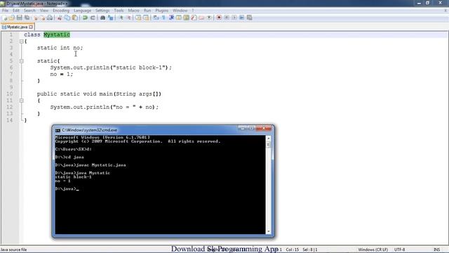 static variable and static block || static keyword in java || part 2 смотреть онлайн