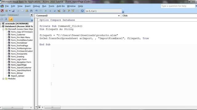 How to Import Data from Excel using VBA : MS Access смотреть онлайн