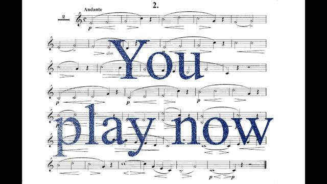 CONCONE Lyrical Studies for Trumpet or Horn 02 w/Orchestral Play Along смотреть онлайн