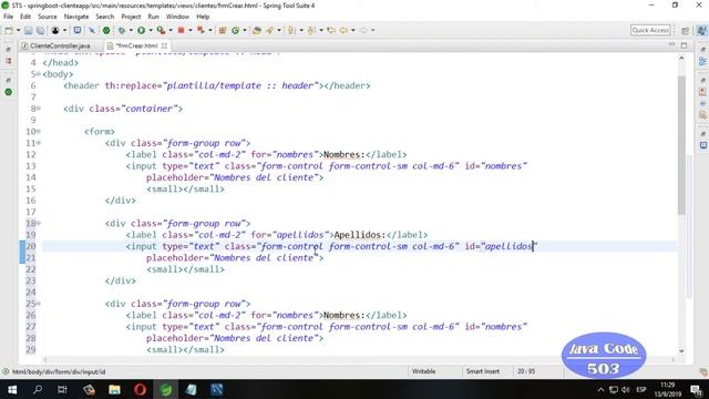 CRUD en Java Spring Boot + Thymeleaf y MySQL (Diseñando Bootstrap Form) Parte 8 смотреть онлайн