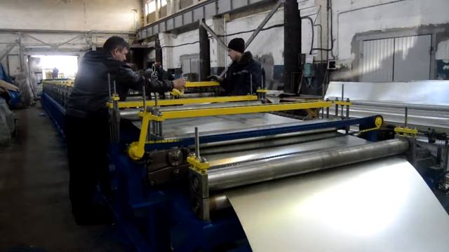 Оборудование для производства профлиста НС75 (Roof panel line 75). Factory machine tools. смотреть онлайн