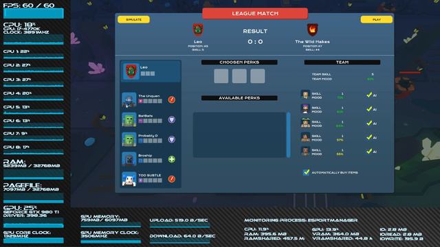Not Just The FPS - ESport Manager - First Impressions And Performance Test Overview смотреть онлайн