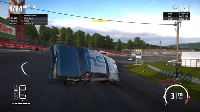 Wreckfest Gameplay Nascar Trident Speedway Custom Event смотреть онлайн