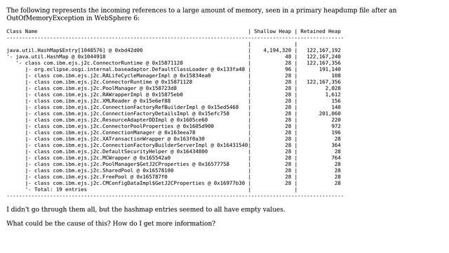 DevOps & SysAdmins: WebSphere memory leak com.ibm.ejs.j2c.ConnectorRuntime (2 Solutions!!) смотреть онлайн