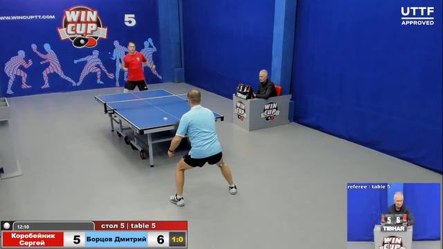 08:30 Коробейник Сергей 3-1 Борцов Дмитрий стол 5 ЮГ-2 07.01.21 смотреть онлайн