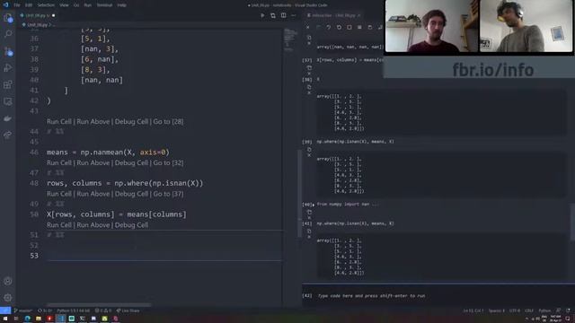 Informatik 2: Tutorial 06, Numpy and Imputation смотреть онлайн